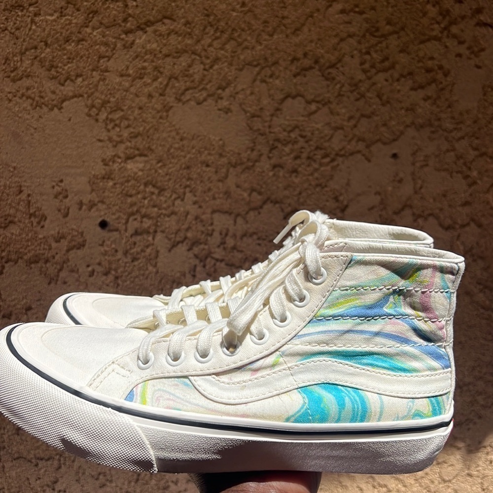 Vans Off The Wall High Top Sneakers Men Size 7 Women Size 8.5